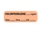 Nevs Label, Chlorpromazine 1/2" x 1-1/2" Salmon w/Black LANT-2222D - alternate 1
